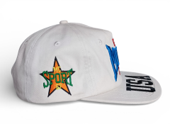 Unstructured 5 Panel Beige Snapback Baseball Cap Custom 3D Embroidery Logo Men's Baseball Cap Cotton Ball Caps