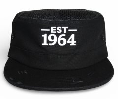 Durable High-Quality Black Tactical Cap Unisex Custom Flat Top Mesh Hat Outdoor Training Cap Summer Sun Protection Snapback Cap