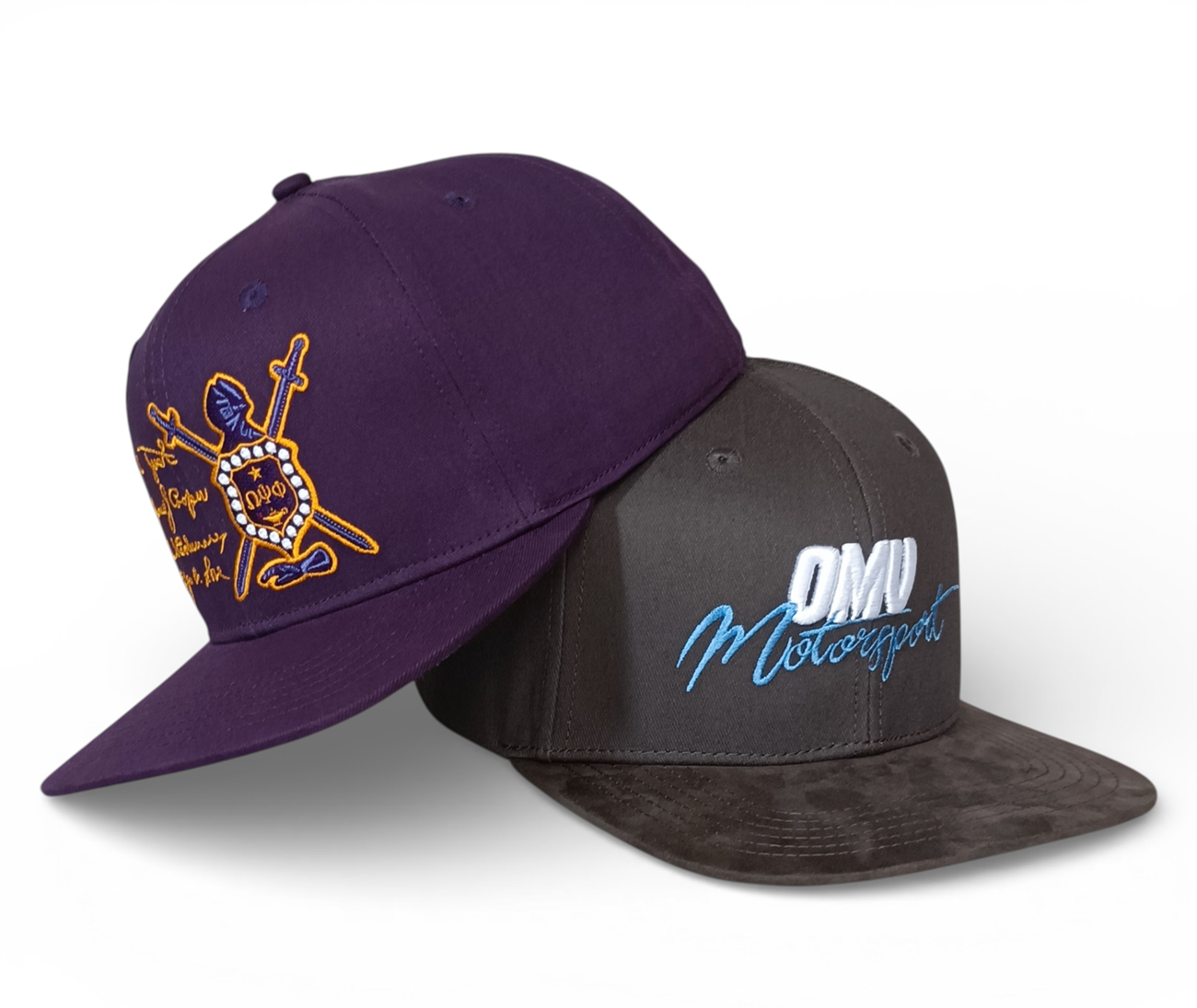 Custom Flat Bill Visor Classic 6 Panel Snapback Hat Adjustable Suede Brim New Trendy 2 Tone Color Summer Hat Snapback Cap