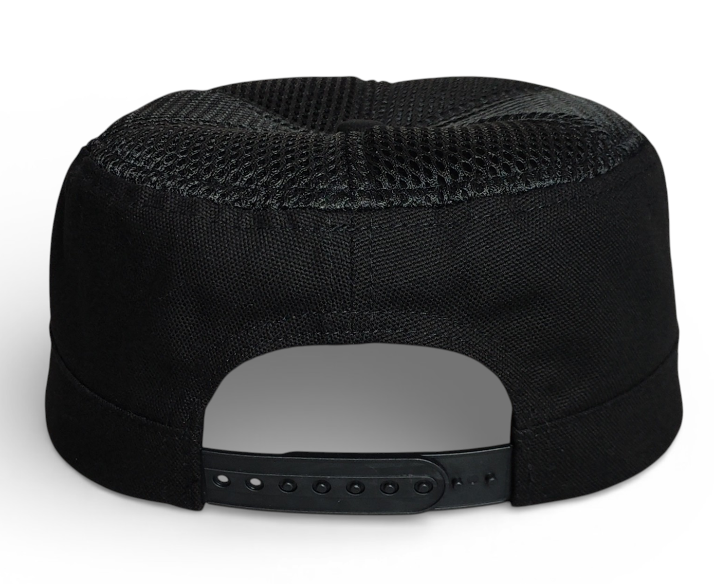 Durable High-Quality Black Tactical Cap Unisex Custom Flat Top Mesh Hat Outdoor Training Cap Summer Sun Protection Snapback Cap
