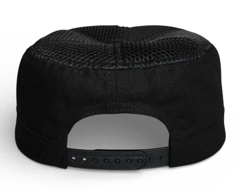 Durable High-Quality Black Tactical Cap Unisex Custom Flat Top Mesh Hat Outdoor Training Cap Summer Sun Protection Snapback Cap