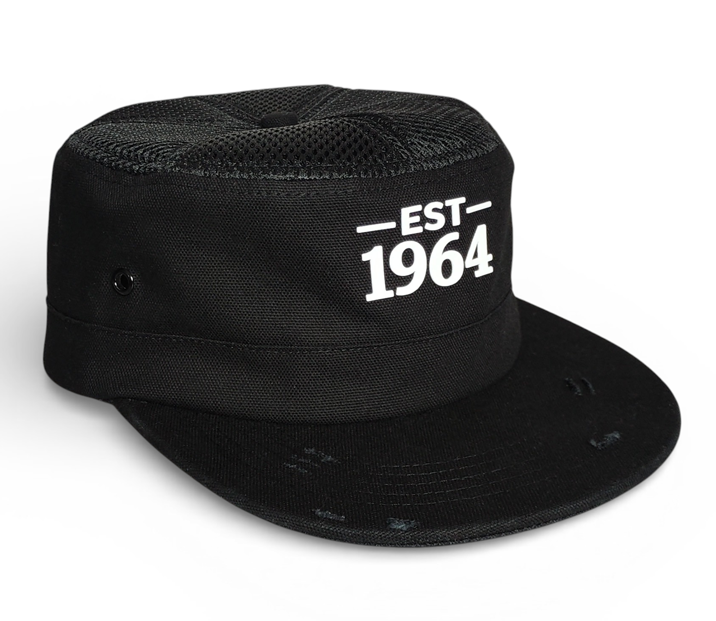 Durable High-Quality Black Tactical Cap Unisex Custom Flat Top Mesh Hat Outdoor Training Cap Summer Sun Protection Snapback Cap