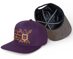 Custom Flat Bill Visor Classic 6 Panel Snapback Hat Adjustable Suede Brim New Trendy 2 Tone Color Summer Hat Snapback Cap