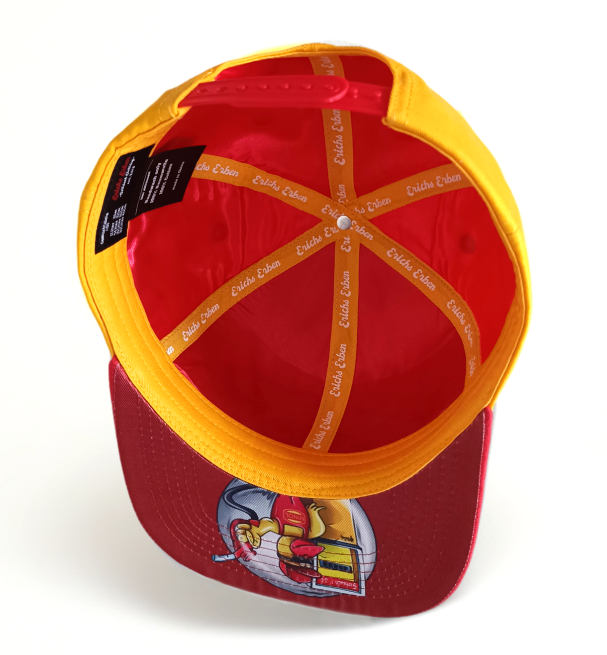 Wholesale China Factory High Quality Black 3D Embroidery Logo Inside Satin Lined Custom Red Black 2 Tones Snapback Cap Hat