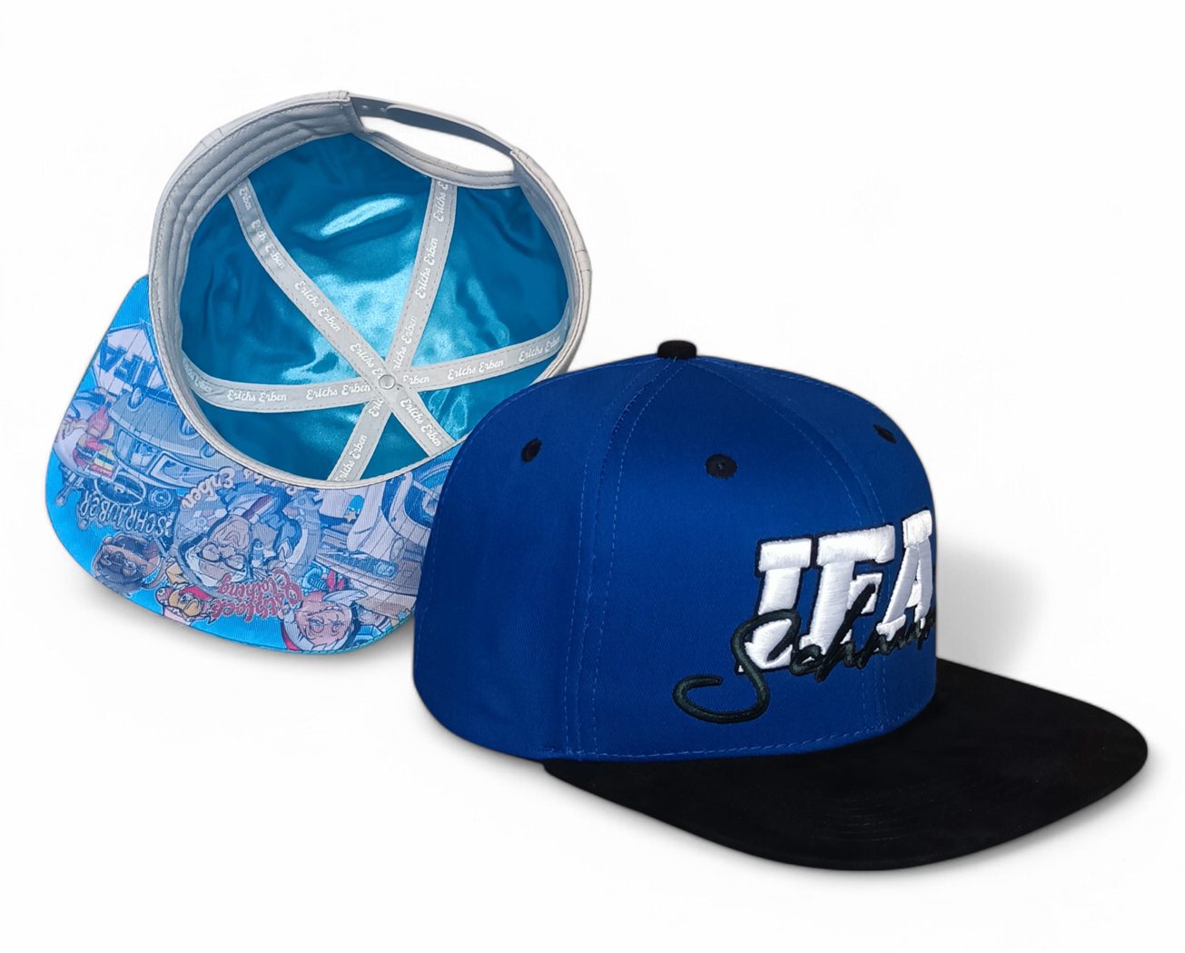 Custom High Quality Gorra Suede Flat Brim Sports Baseball Caps for Men Custom Flat Bill Fitted Hats Satin Lined Snapback Cap