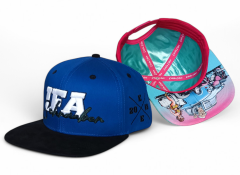 Custom High Quality Gorra Suede Flat Brim Sports Baseball Caps for Men Custom Flat Bill Fitted Hats Satin Lined Snapback Cap