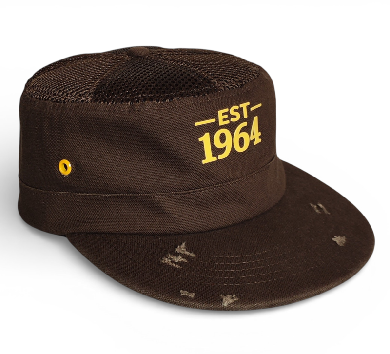 Top-Rated Tactical Patrol Cap for Outdoor Field Use Adjustable Breathable Design Distressed ripped Brown Snapback Cap for Men and Women