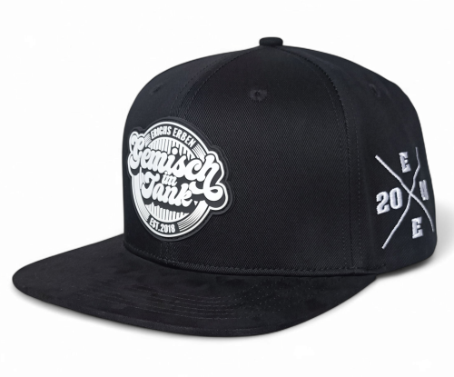 Wholesale Sports Comfortable Flat Suede Brim Rubber Patch Logo Snapback Closure Personalized Baseball Caps Snapback Cap