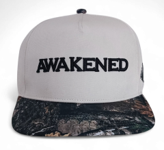 Custom 5 Panel Cotton Printed Brim Flat Sports Cap Mens Oem Hip Hop Cap Custom Gorras Hats Customize Beige Snapback Hats Caps