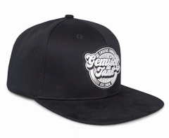 Wholesale Sports Comfortable Flat Suede Brim Rubber Patch Logo Snapback Closure Personalized Baseball Caps Snapback Cap