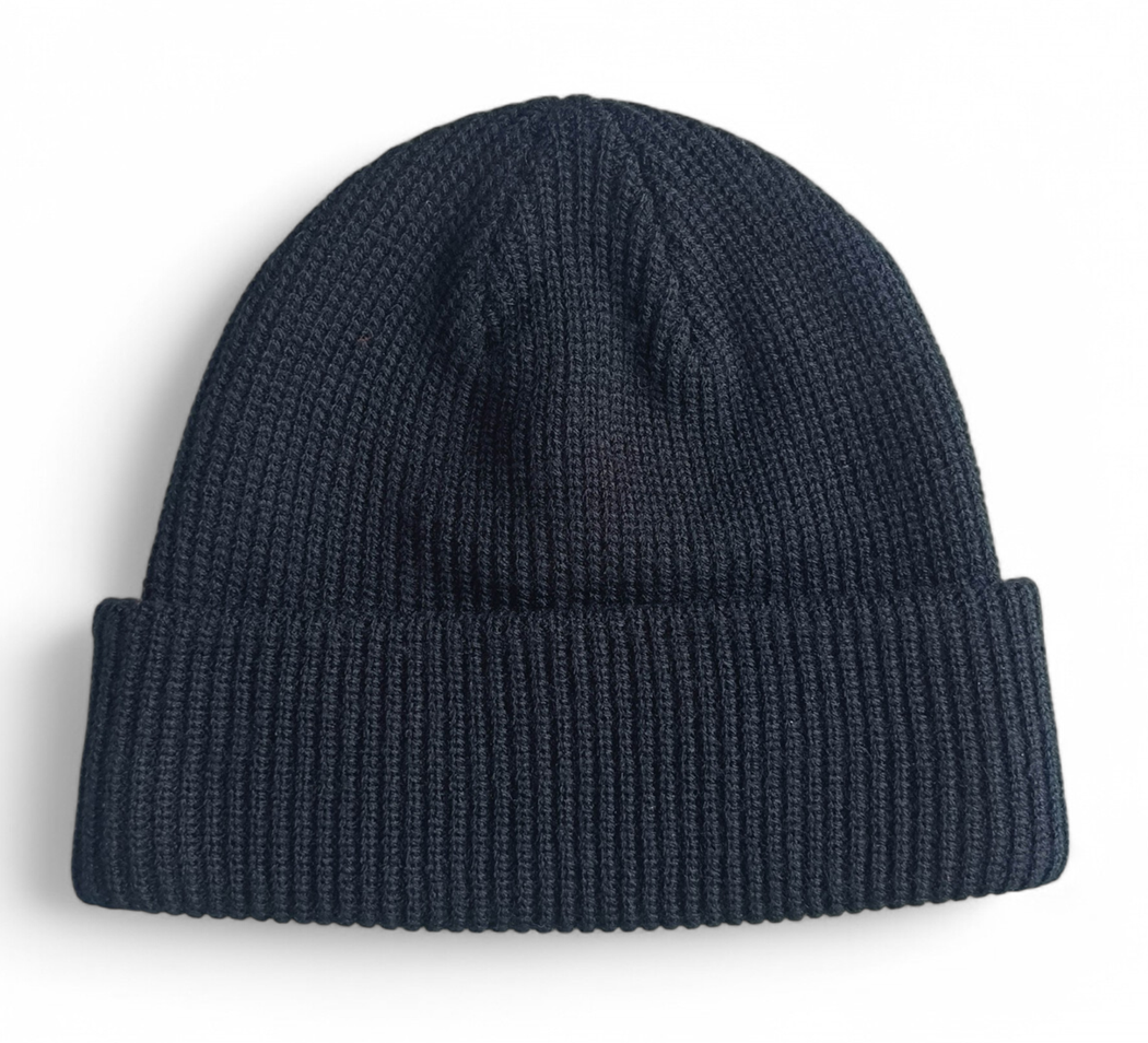 Custom Plain Womens Customized Mens Embroidery Black Acrylic Knitted Beanies Hats Winter With Woven Label Logo Hat Caps