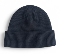 Custom Plain Womens Customized Mens Embroidery Black Acrylic Knitted Beanies Hats Winter With Woven Label Logo Hat Caps