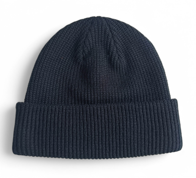 Custom Plain Womens Customized Mens Embroidery Black Acrylic Knitted Beanies Hats Winter With Woven Label Logo Hat Caps