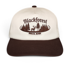 Vintage 100% Cotton Two Tones Snapback Hat Unstructured Custom flat embroidery Beige Brown 5 Panel Slightly Curved Brim Snapback Cap