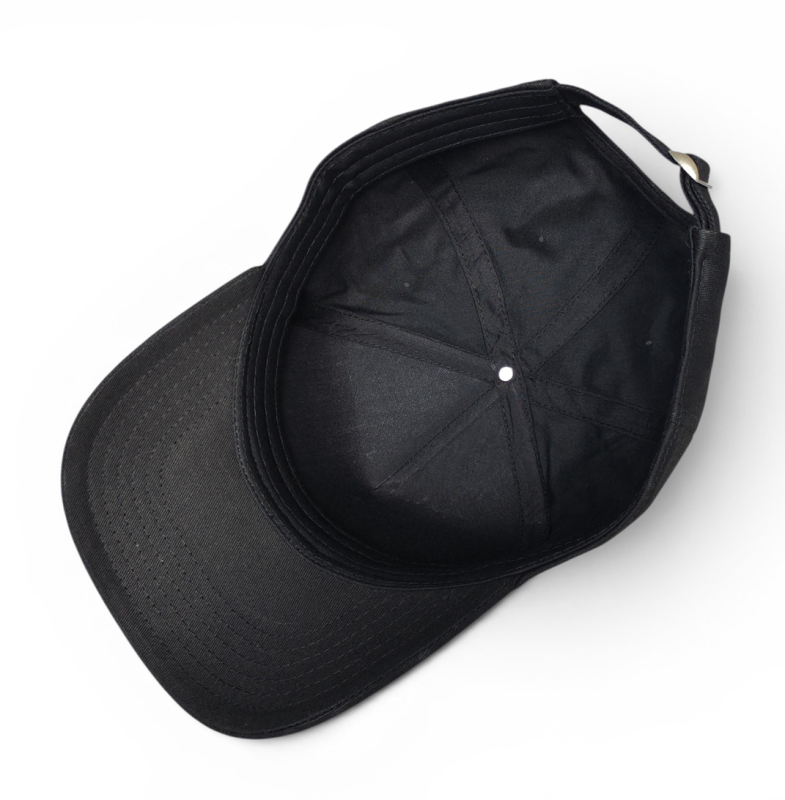 OEM Custom Premium Black Rhinestones Hat Embroidery Logo Hip Hop Streetwear 5 Panel Baseball Cap