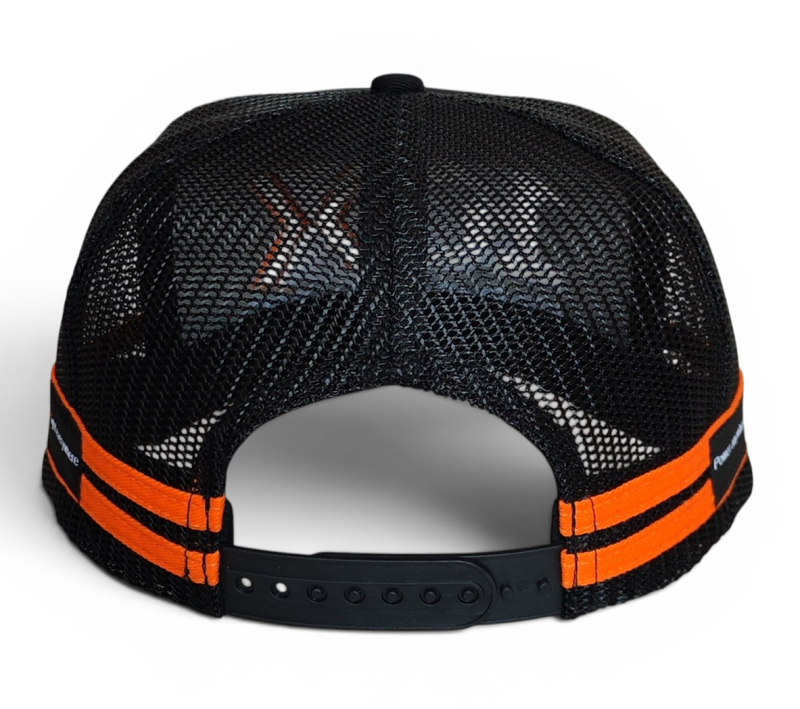 Custom Logo 3D Embroidery High Profile 5 Panel Two Stripes Australia Country Side Striped with Labels Trucker Caps Hats