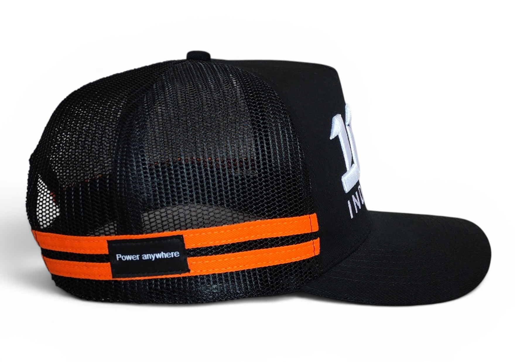 Custom Logo 3D Embroidery High Profile 5 Panel Two Stripes Australia Country Side Striped with Labels Trucker Caps Hats
