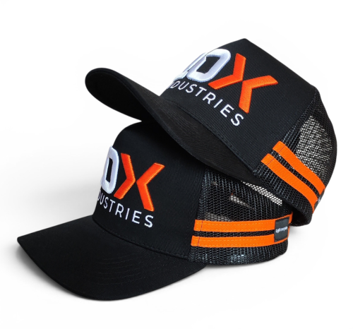 Custom Logo 3D Embroidery High Profile 5 Panel Two Stripes Australia Country Side Striped with Labels Trucker Caps Hats