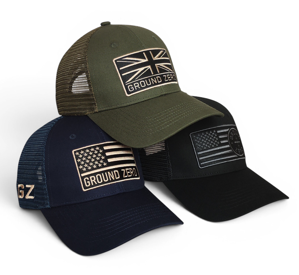 Oem Factory Custom 3D Embroidery Patch Logo 6 Panel Hat Gorras Army Green Unisex Trendy Trucker Cap
