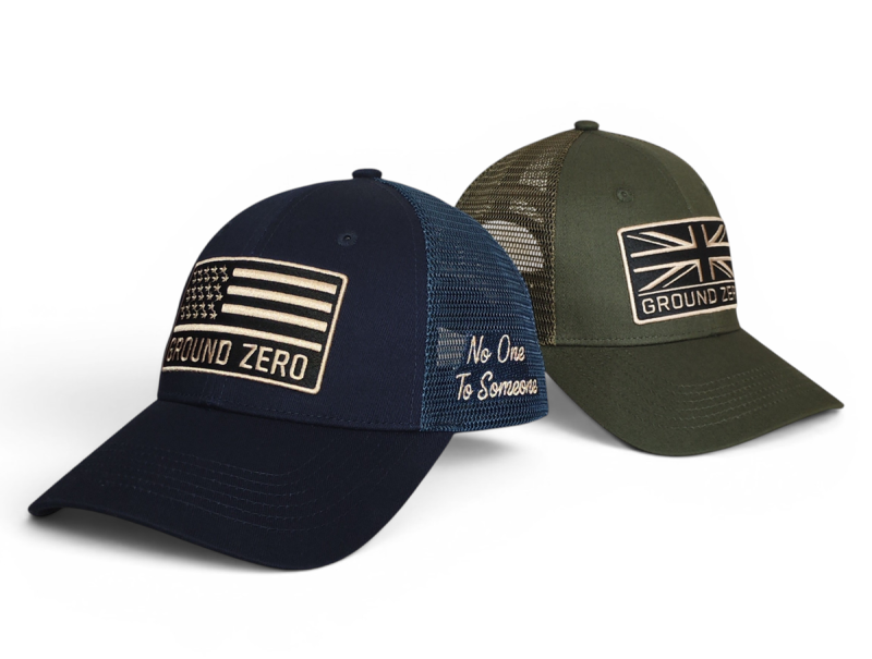 High Quality Customised Mesh Navy Blue Trucker Caps 6 Panel 3d Embroidery Patch Curved Brim Trucker Hat
