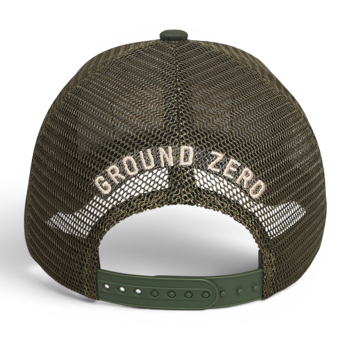 Oem Factory Custom 3D Embroidery Patch Logo 6 Panel Hat Gorras Army Green Unisex Trendy Trucker Cap