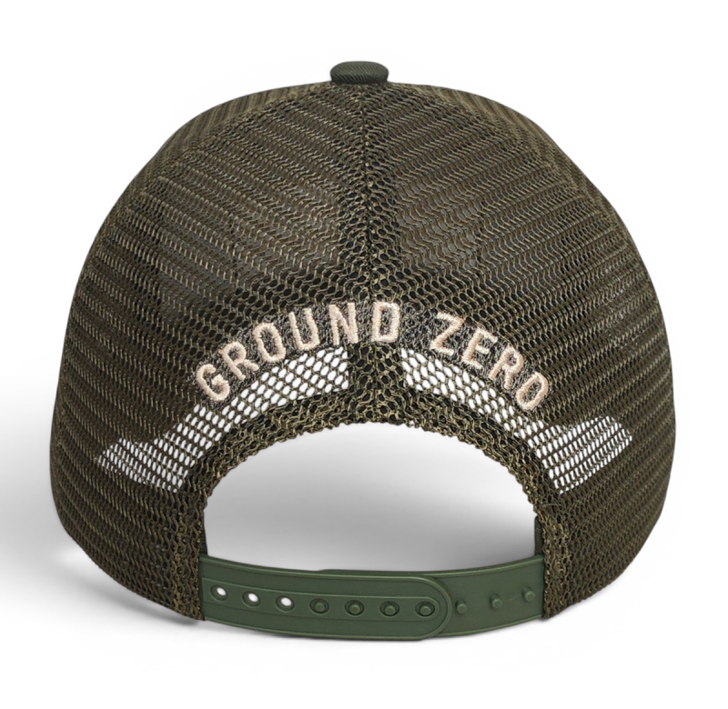 Oem Factory Custom 3D Embroidery Patch Logo 6 Panel Hat Gorras Army Green Unisex Trendy Trucker Cap