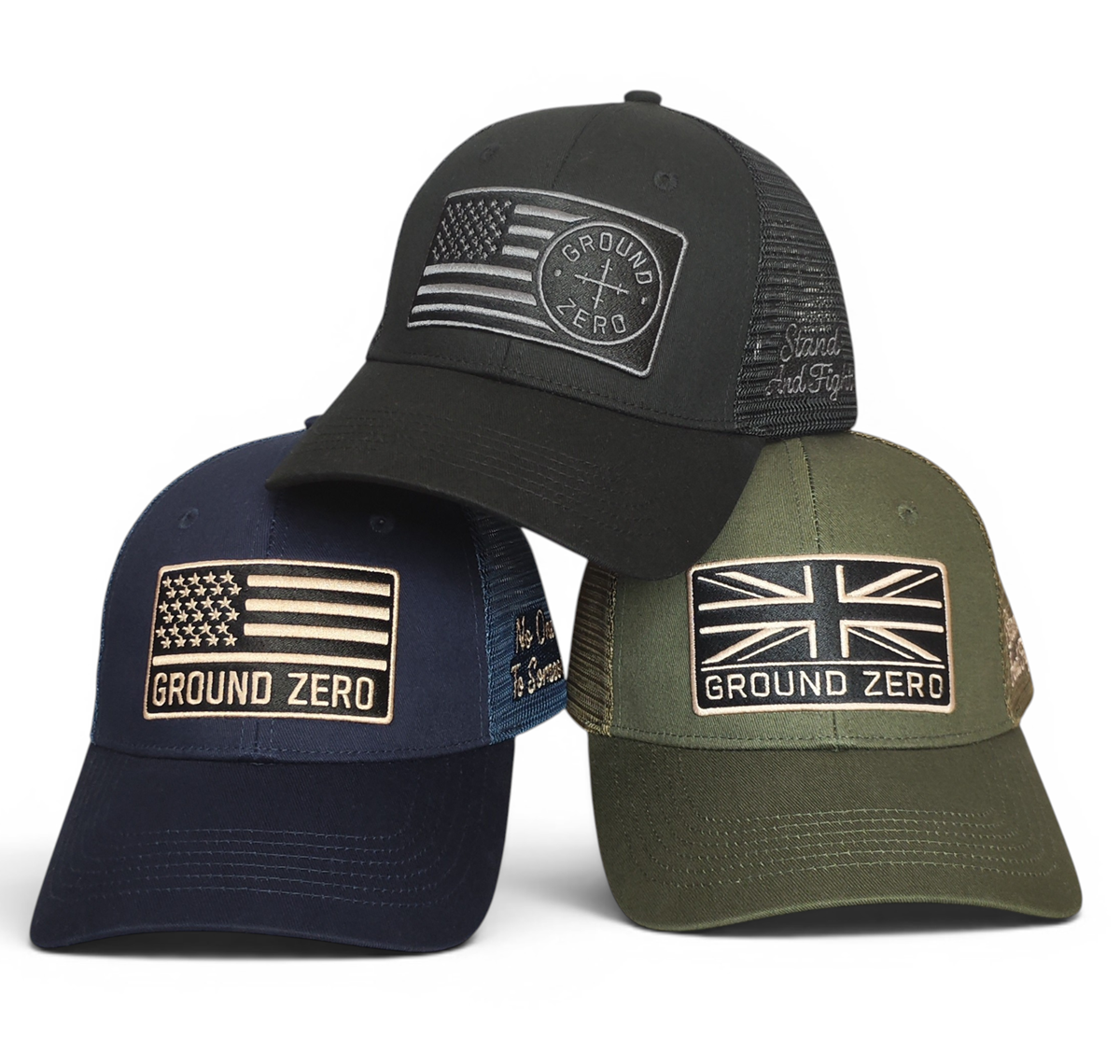 High Quality 6 Panel Black Wholesale Sports Trucker Hat With Custom Embroidery Patch 3D Border Truckers Cap for Outdoor