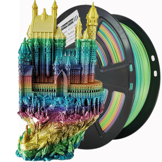 Rainbow PETG 1.75mm 3D Printing Filament 1kg