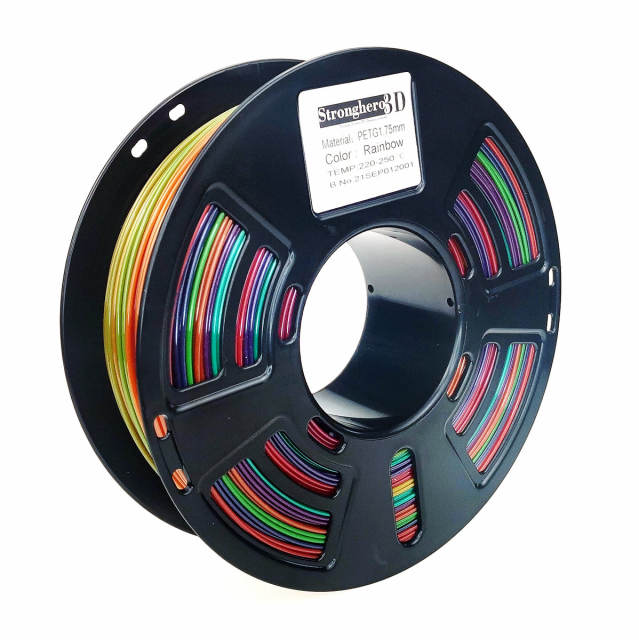 Rainbow PETG 1.75mm 3D Printing Filament 1kg