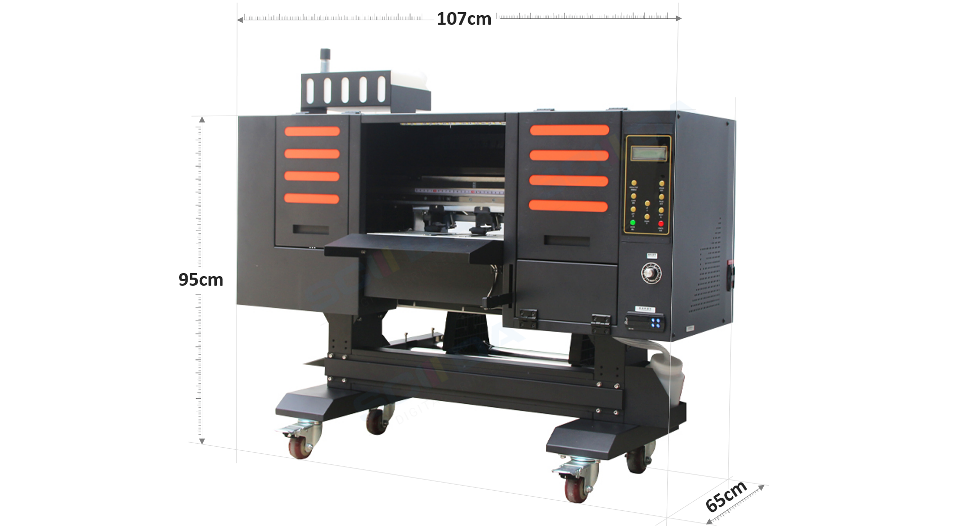 A3 4 TX600 Printhead DTF Printer With DTF Oven