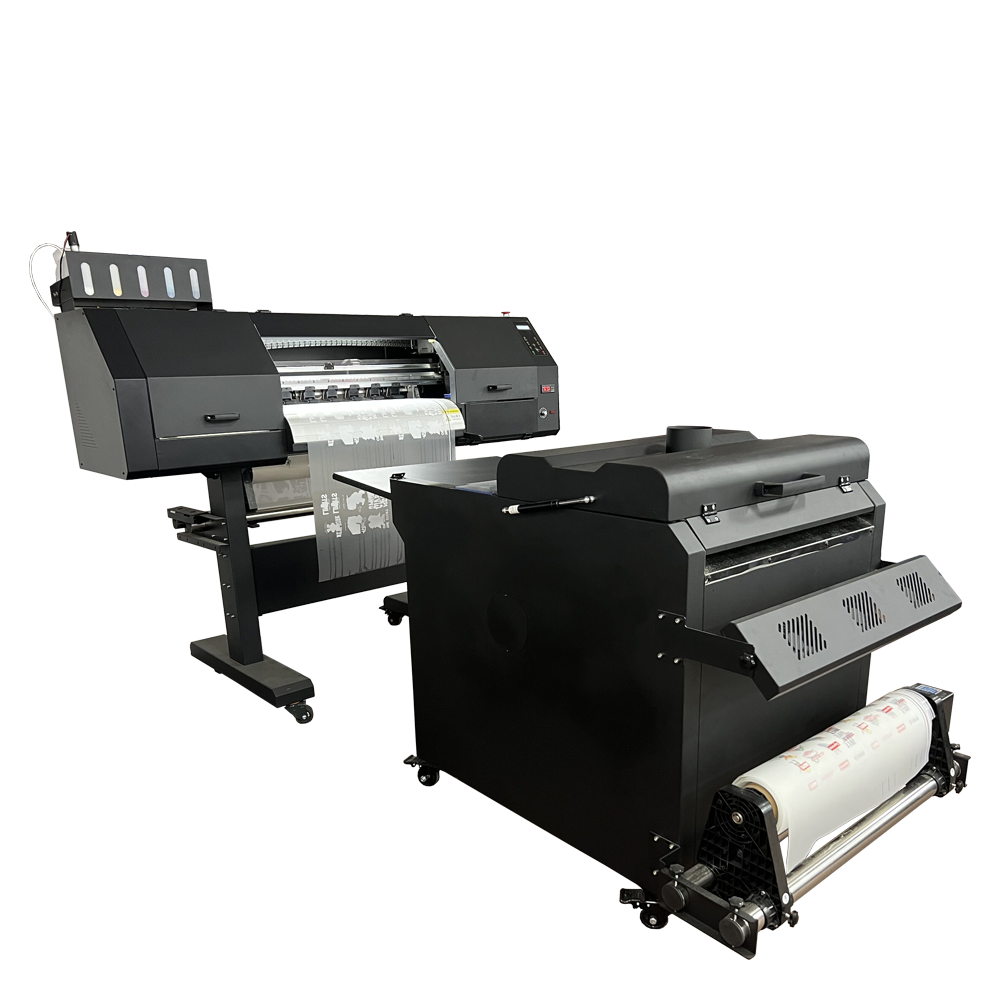 60cm i3200 Dual Printhead DTF Printing Machine With Powder Shaker And Dryer Bundle Set