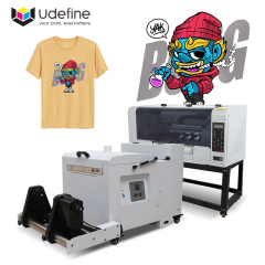 Udefine 30cm DTF Printing Machine A3 DTF Printer and Powder Shaker Oven for All Color Textile Printing