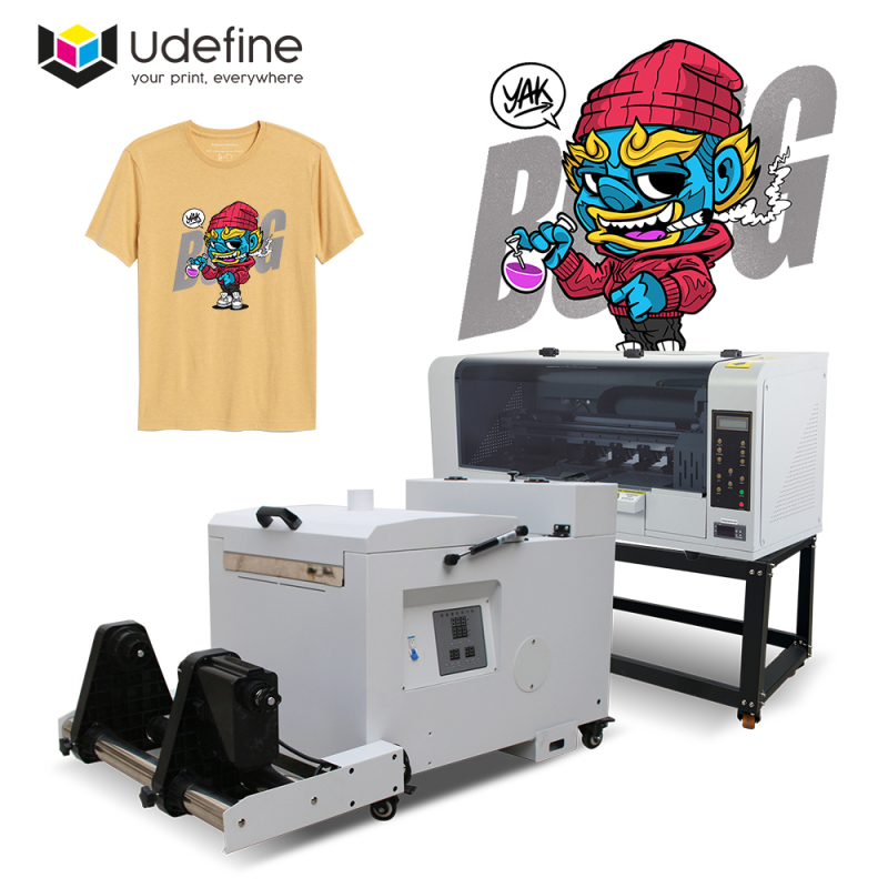 Udefine 30cm DTF Printing Machine A3 DTF Printer and Powder Shaker Oven for All Color Textile Printing