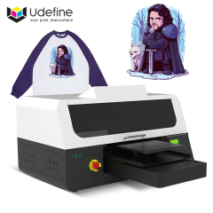 Udefine Single Panel Desktop Inkjet Imprimante Duel Heads A2 DTG Printer Impresora Direct To Garment Printers