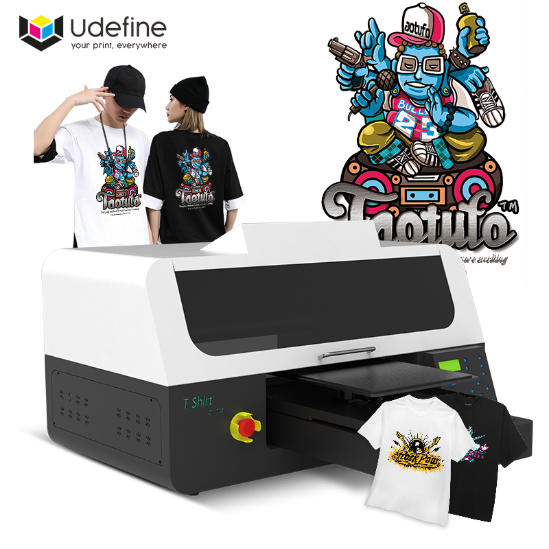 Udefine Single Panel Desktop Inkjet Imprimante Duel Heads A2 DTG Printer Impresora Direct To Garment Printers