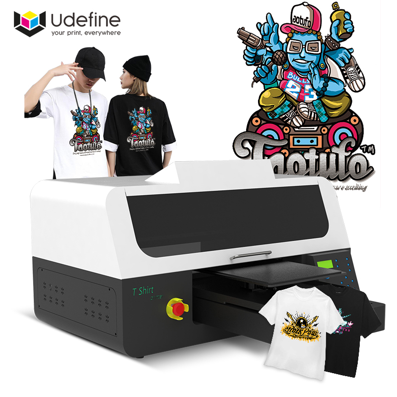 Udefine Single Panel Desktop Inkjet Imprimante Duel Heads A2 DTG Printer Impresora Direct To Garment Printers