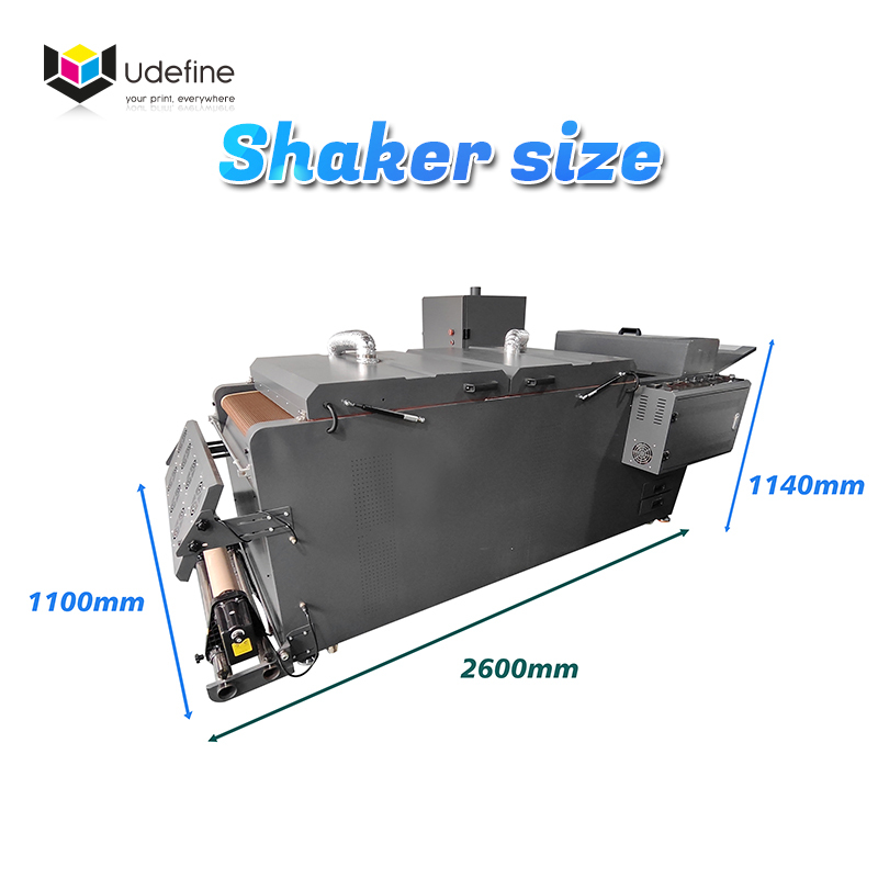 Udefine 24" DTF Printer 5 Heads A1 T Shirt Printer 60cm DTF Printing Solution 60cm DTF Printing Machine With Powder Shaker And Oven