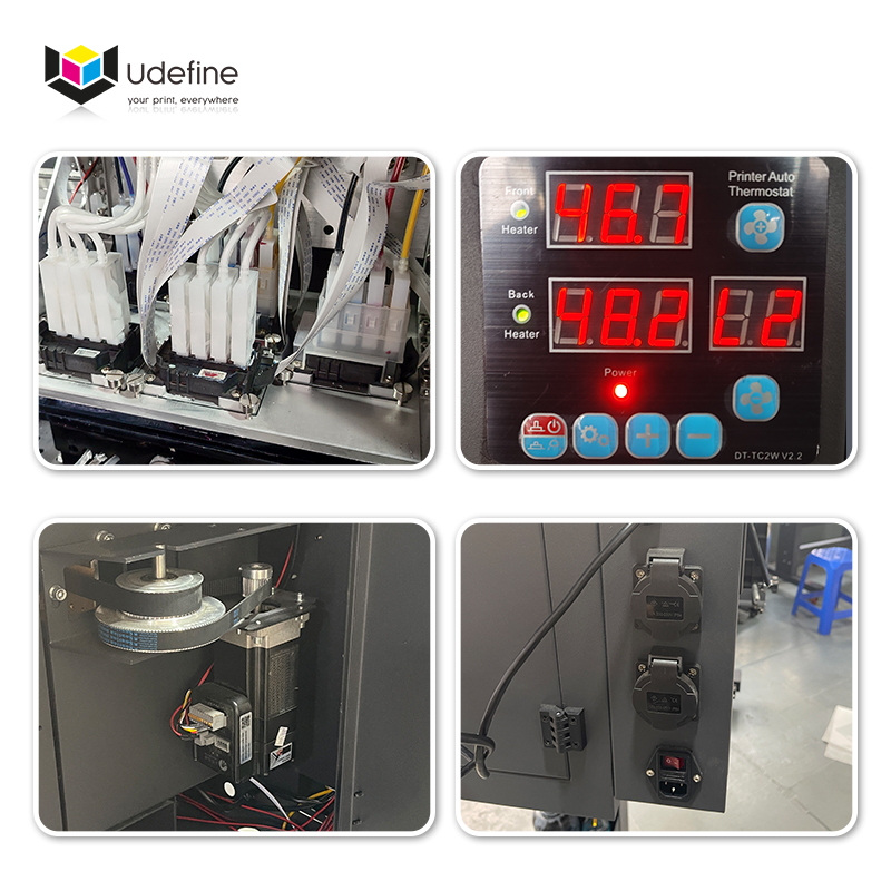 Udefine 24" DTF Printer 5 Heads A1 T Shirt Printer 60cm DTF Printing Solution 60cm DTF Printing Machine With Powder Shaker And Oven