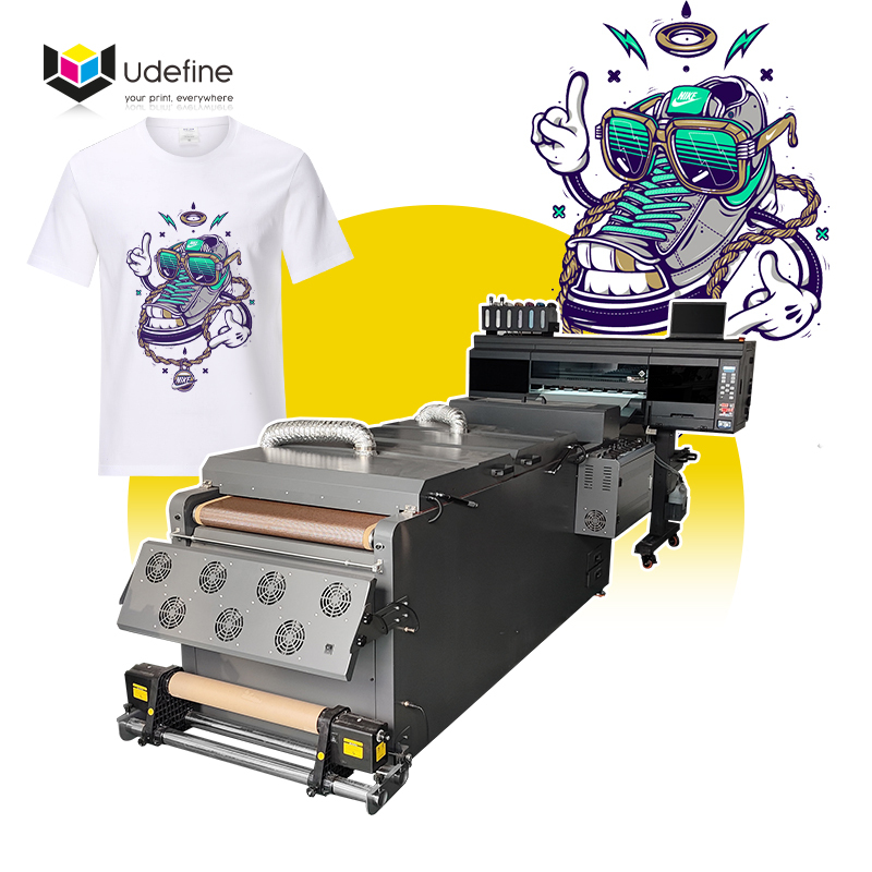 Udefine 24" DTF Printer 5 Heads A1 T Shirt Printer 60cm DTF Printing Solution 60cm DTF Printing Machine With Powder Shaker And Oven