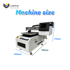 Udefine 40 x 50cm UV Flatbed Printer For Acrylic Glass Metal Ceramic Wood Plastic Etc.