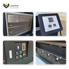 Udefine 24" Vertical DTF Powder Shaker and Oven with Belt-conveyor for DTF Printer A1 T Shirt Printer 60cm DTF Printing