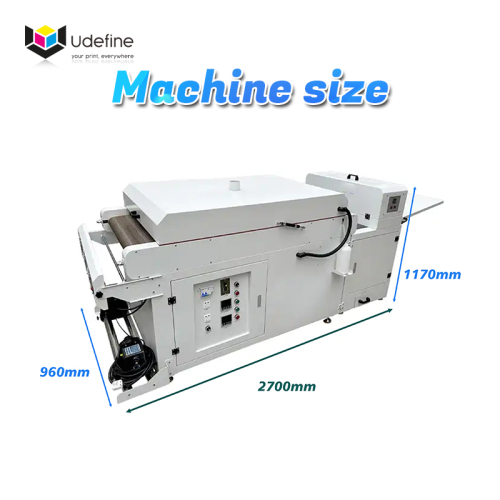 Udefine 24" DTF Powder Shaker and Oven with Belt-conveyor for DTF Printer A1 T Shirt Printer 60cm DTF Printing