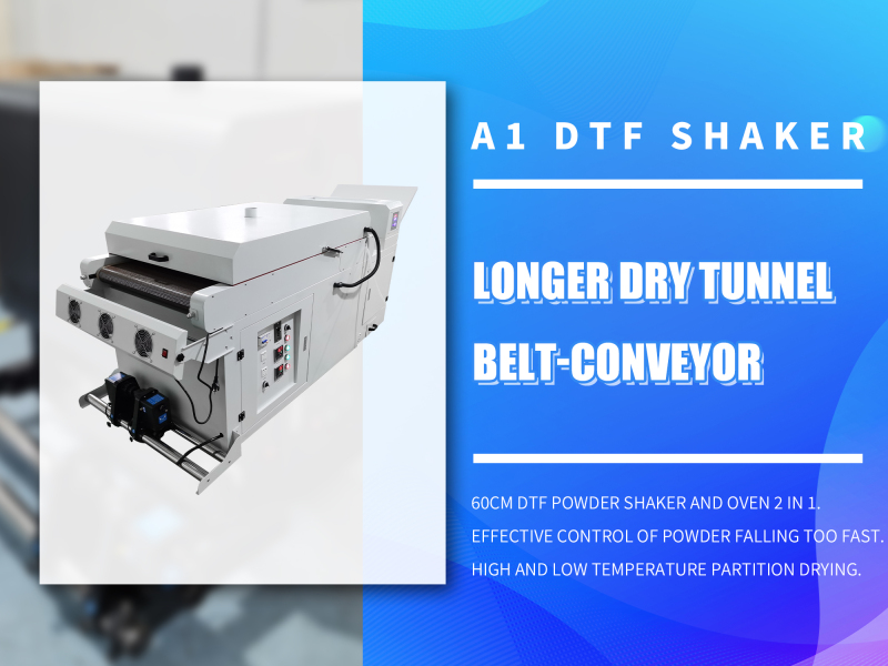 Udefine 24" DTF Powder Shaker and Oven with Belt-conveyor for DTF Printer A1 T Shirt Printer 60cm DTF Printing