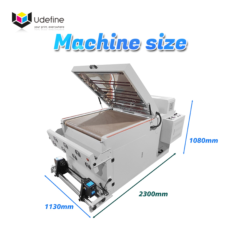 Udefine 24" DTF Powder Shaker Drying Oven with Belt-conveyor for DTF Printer A1 T Shirt Printer 60cm DTF Transfer Printing