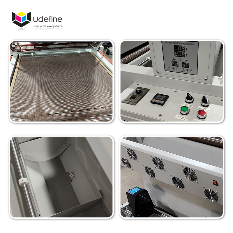 Udefine 24" DTF Powder Shaker Drying Oven with Belt-conveyor for DTF Printer A1 T Shirt Printer 60cm DTF Transfer Printing