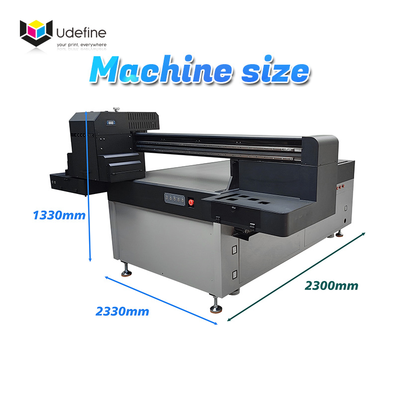 Udefine 1016 Printing Size UV Flatbed Printer Industrial Inkjet Printer for Glass PVC Plastic Acrylic