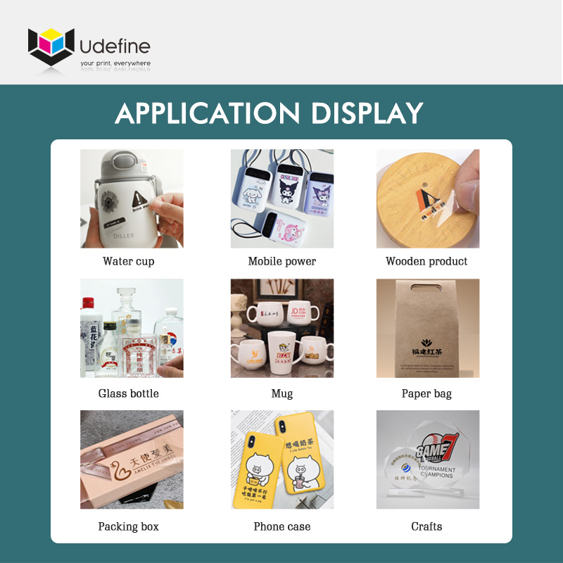 Udefine A1 60cm UV DTF Printer UV DTF Gold Foil Roller Printing Machine for UV DTF Stickers