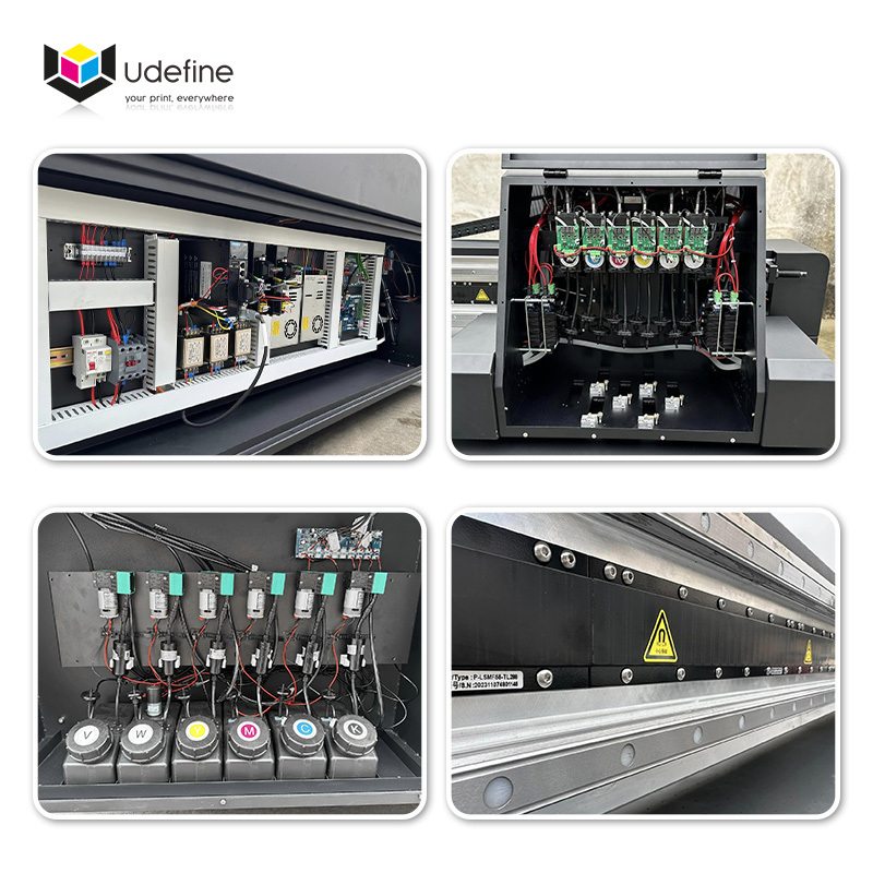 Udefine 2513 Printing Size UV Flatbed Printer Industrial Inkjet Printer for Glass PVC Plastic Acrylic