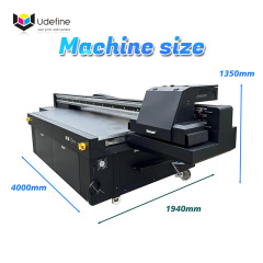 Udefine 2513 Printing Size UV Flatbed Printer Industrial Inkjet Printer for Glass PVC Plastic Acrylic