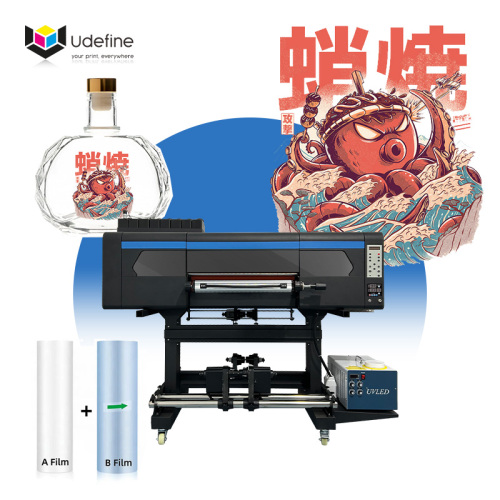 Udefine A1 60cm UV DTF Printer UV DTF Gold Foil Roller Printing Machine for UV DTF Stickers
